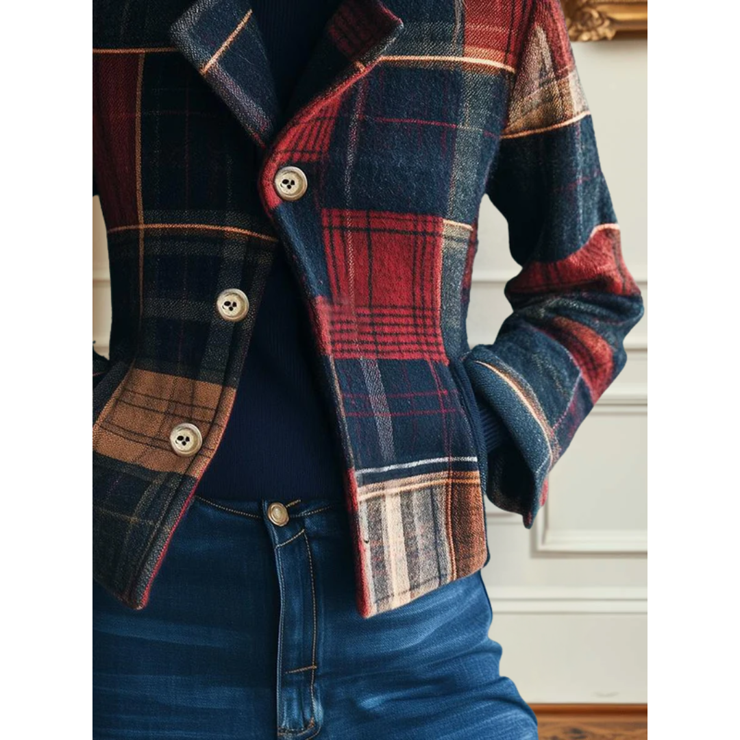 ECHO | Tailored Plaid Blazer