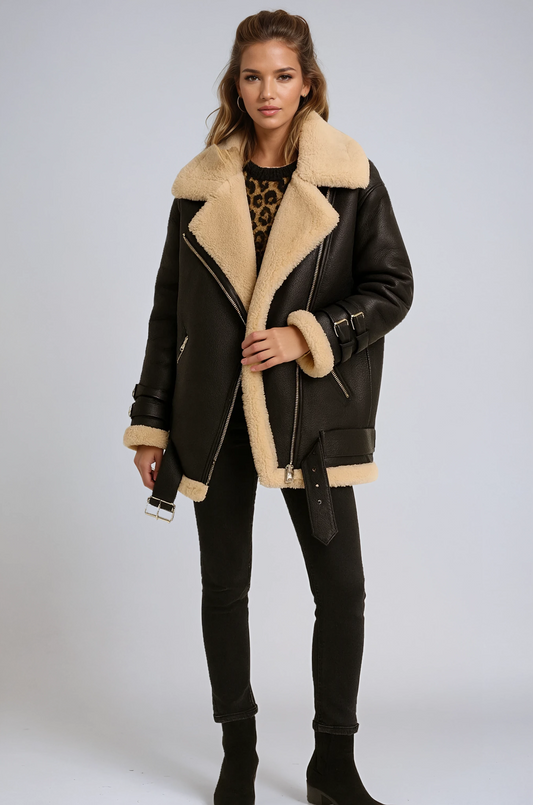 HALCYON | Aviator-Lined Coat