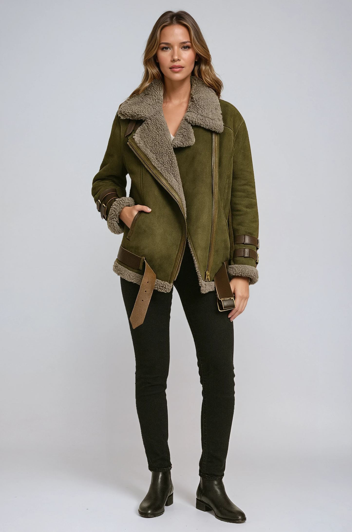 HALCYON | Aviator-Lined Coat