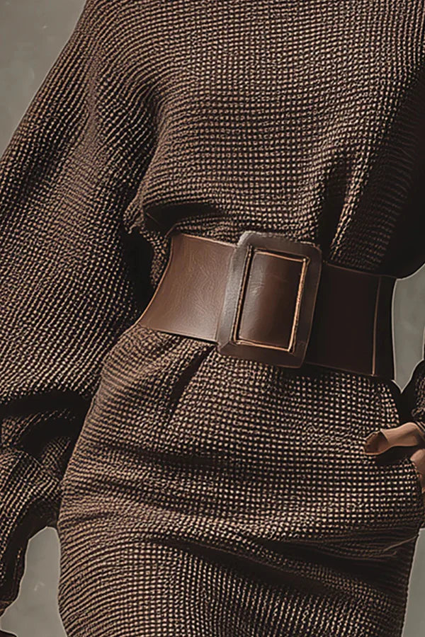 LUNA | Knit Mini Dress & Belt