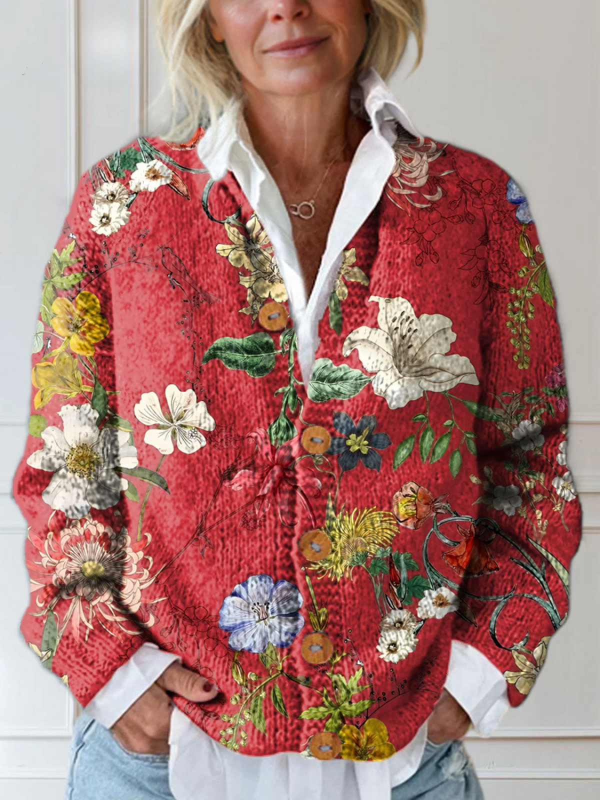 FLORA | Artisan Button-Up Sweater