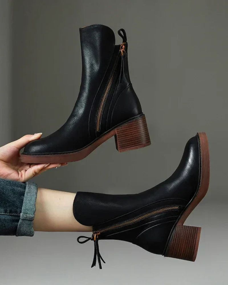 TESSA | Heeled Leather Boot