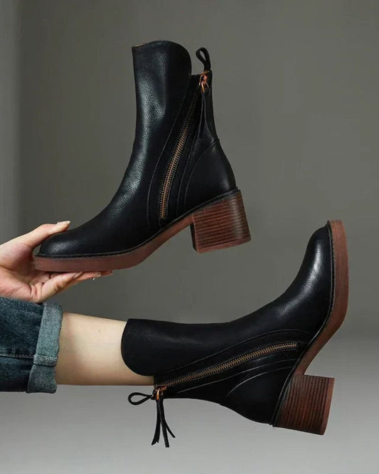 TESSA | Heeled Leather Boot