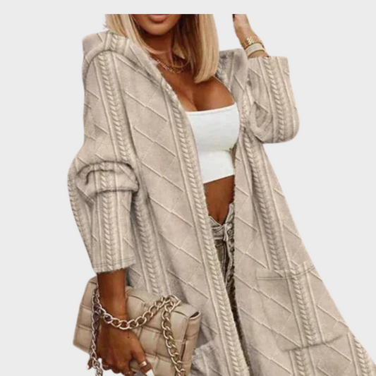 LEVANA | Hooded Drape Coat