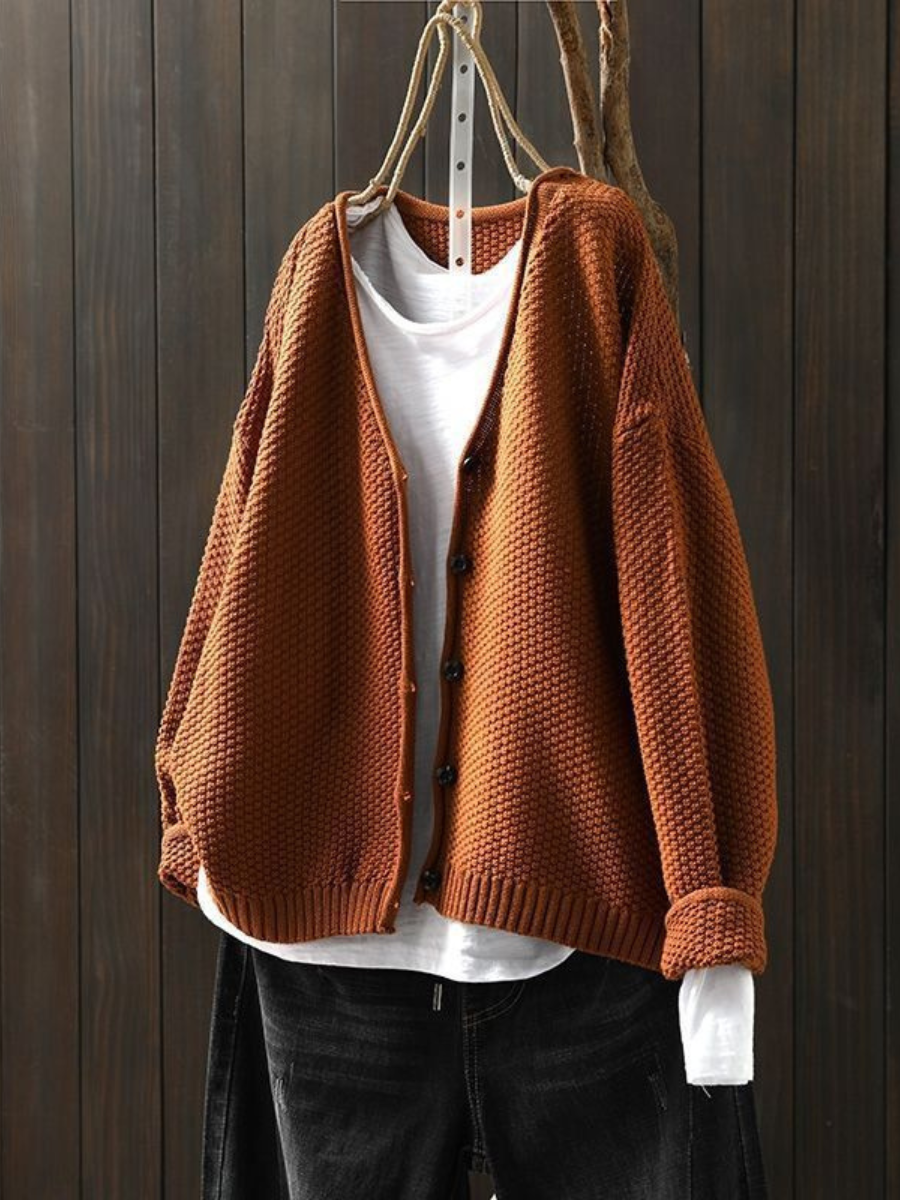 VERITY | Ribbed Button Cardi
