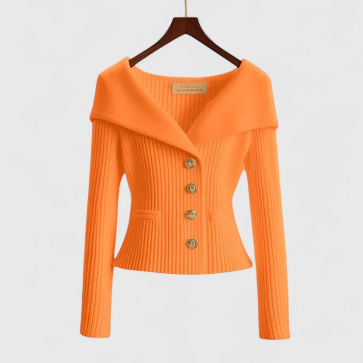 ISADORA | Draped-Neck Cardi