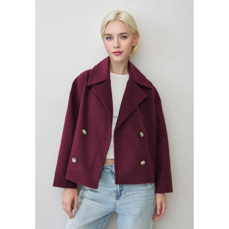RIVEN | Short Double-Breasted Coat