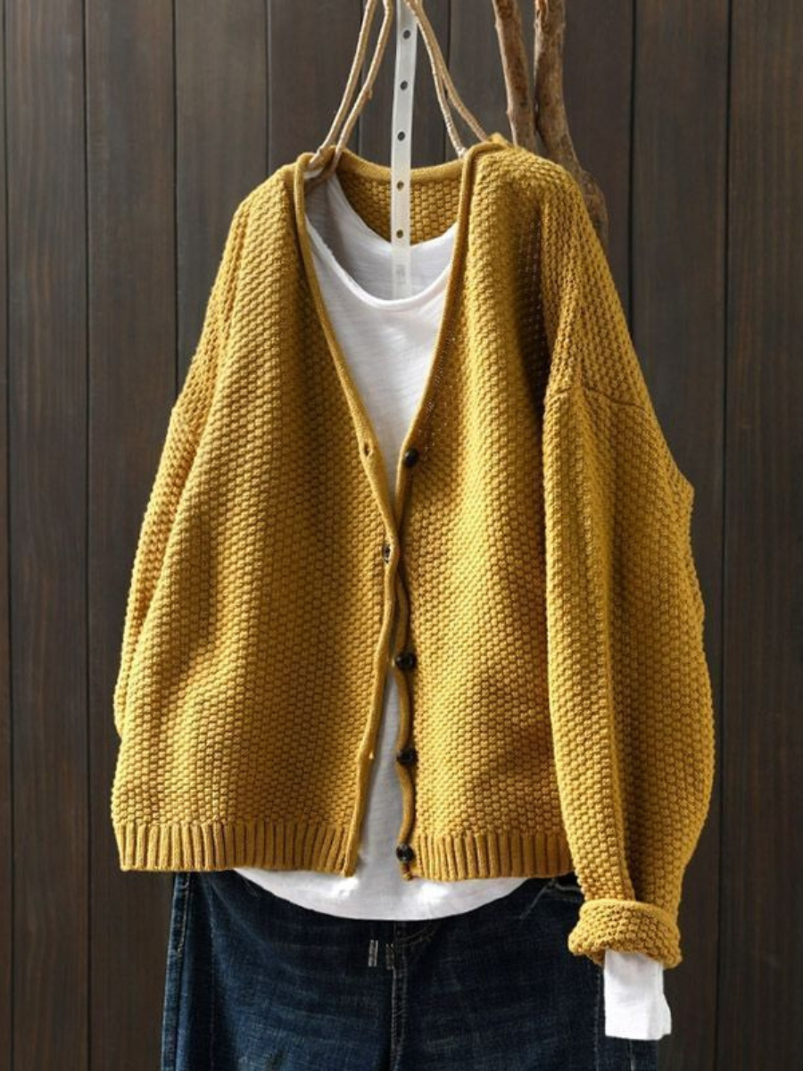 VERITY | Ribbed Button Cardi