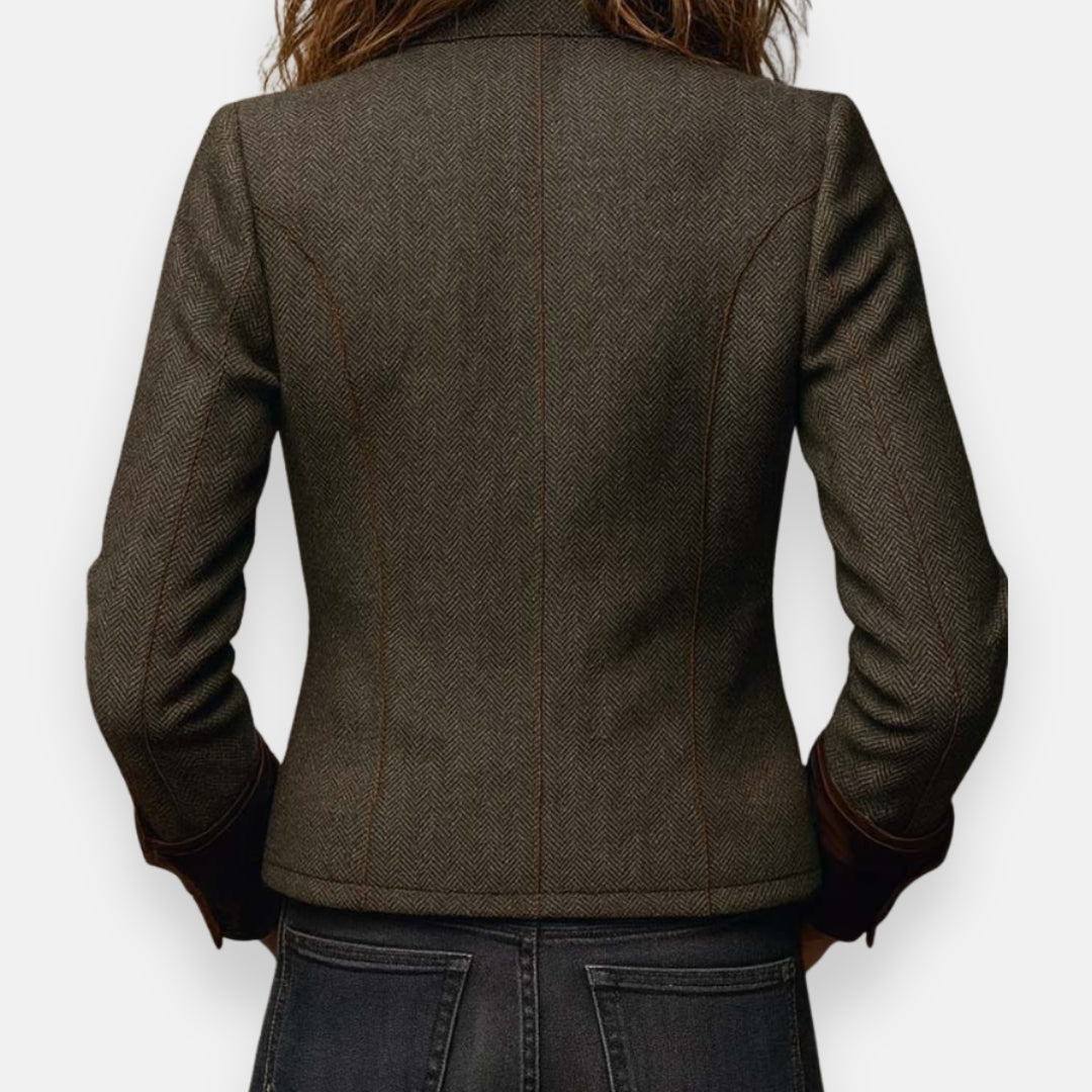 MAEVE | Velvet-Detail Jacket