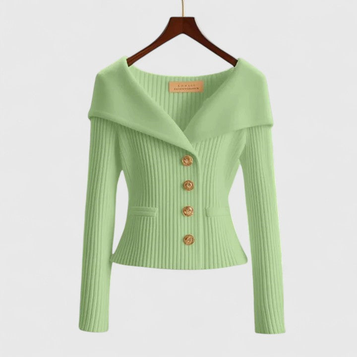 ISADORA | Draped-Neck Cardi