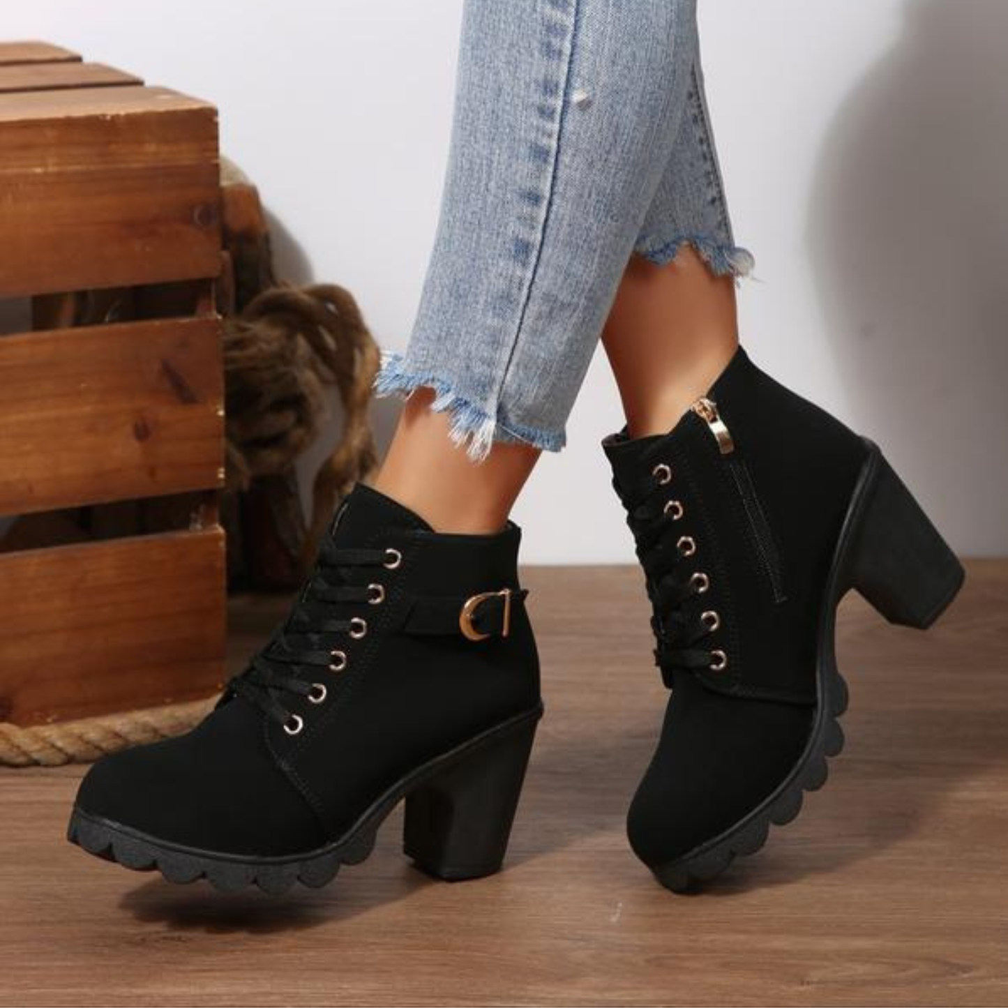 ZENYA | Buckled Heeled Boot