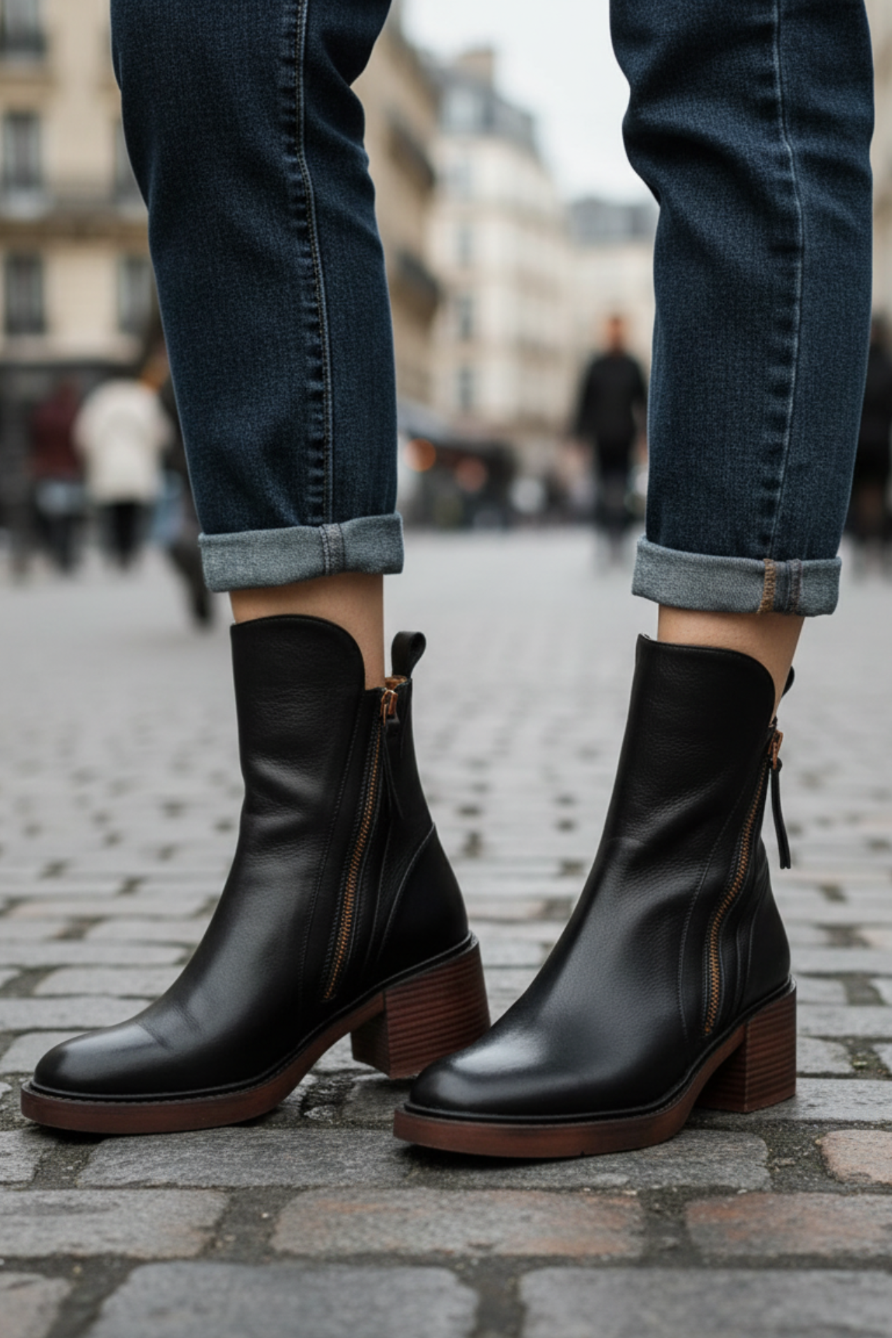TESSA | Heeled Leather Boot