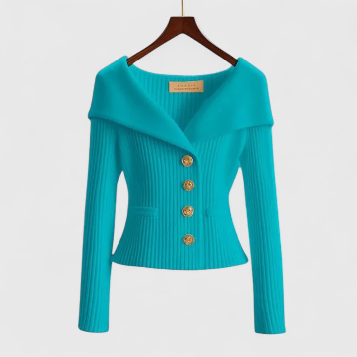 ISADORA | Draped-Neck Cardi