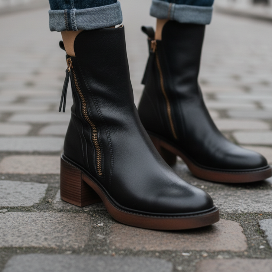 TESSA | Heeled Leather Boot