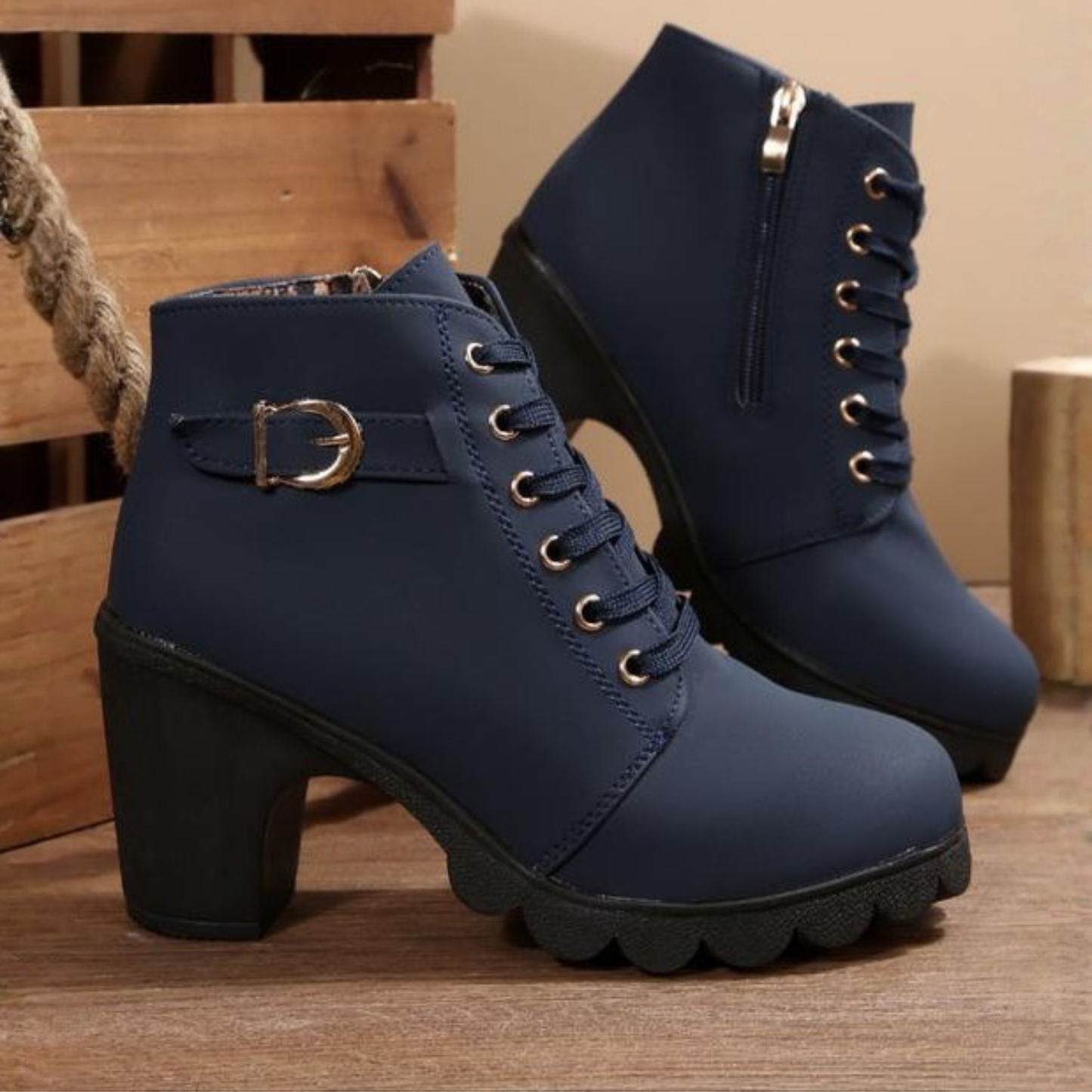 ZENYA | Buckled Heeled Boot