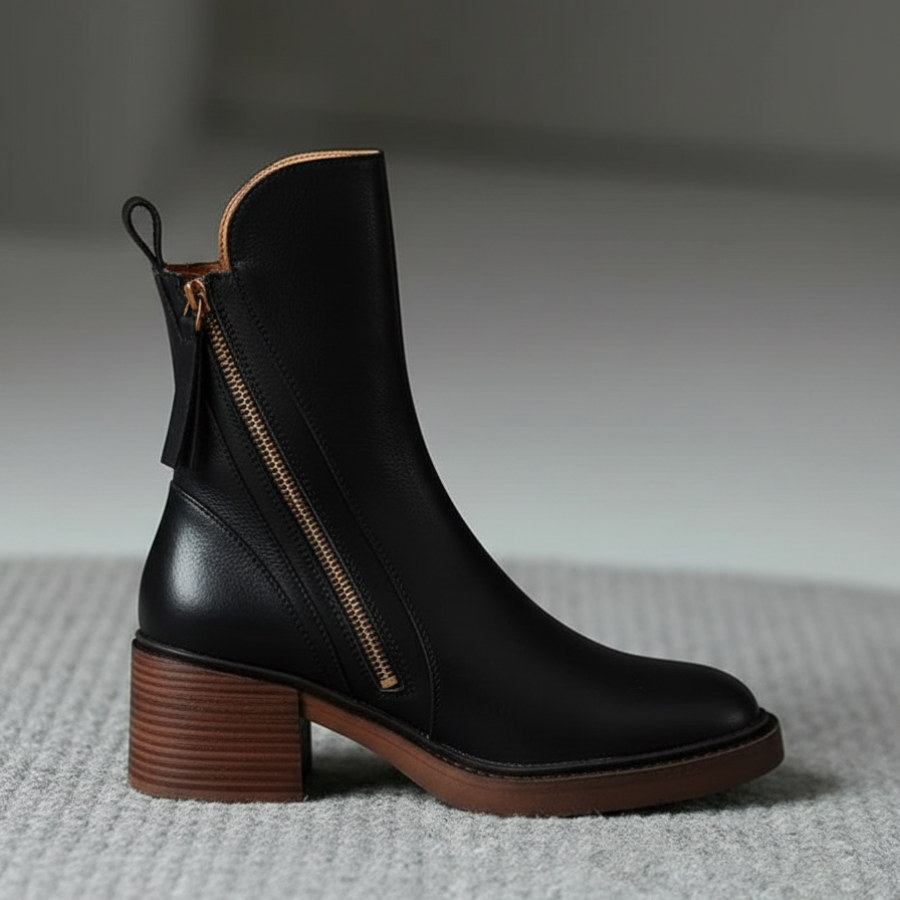 TESSA | Heeled Leather Boot