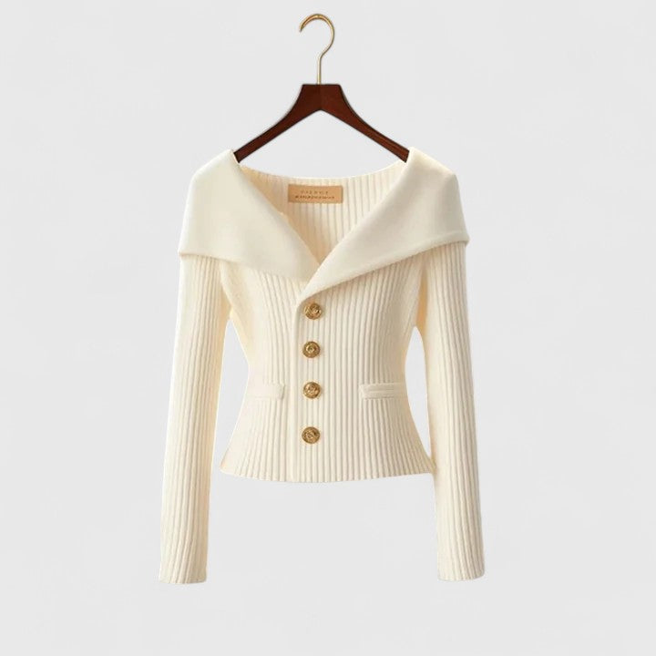 ISADORA | Draped-Neck Cardi