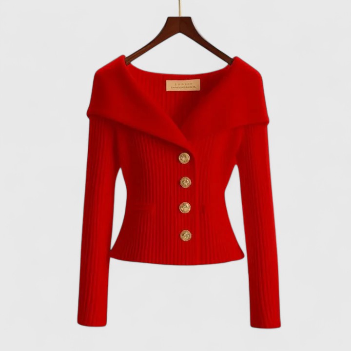 ISADORA | Draped-Neck Cardi