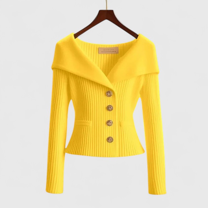 ISADORA | Draped-Neck Cardi