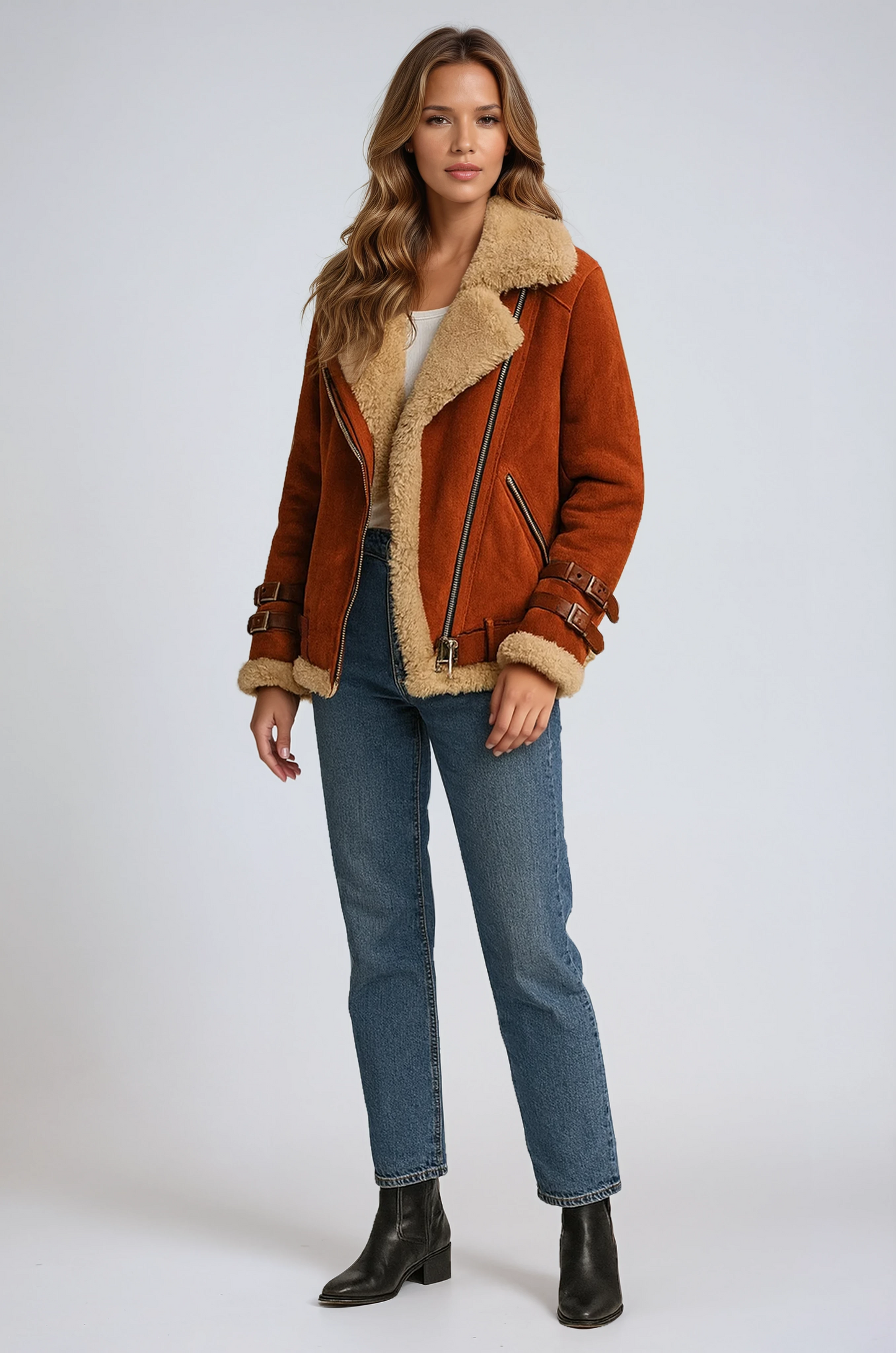 HALCYON | Aviator-Lined Coat