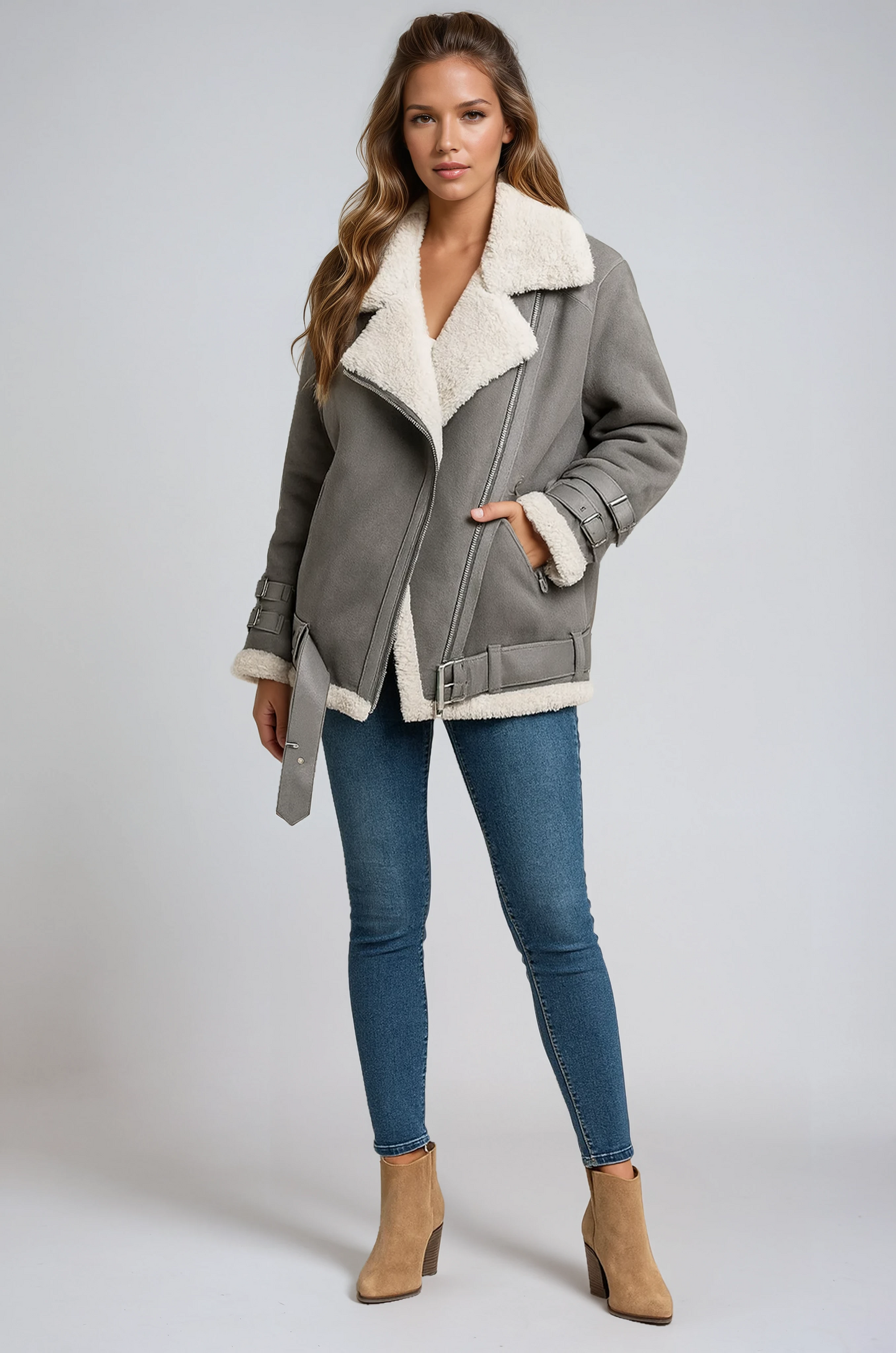 HALCYON | Aviator-Lined Coat