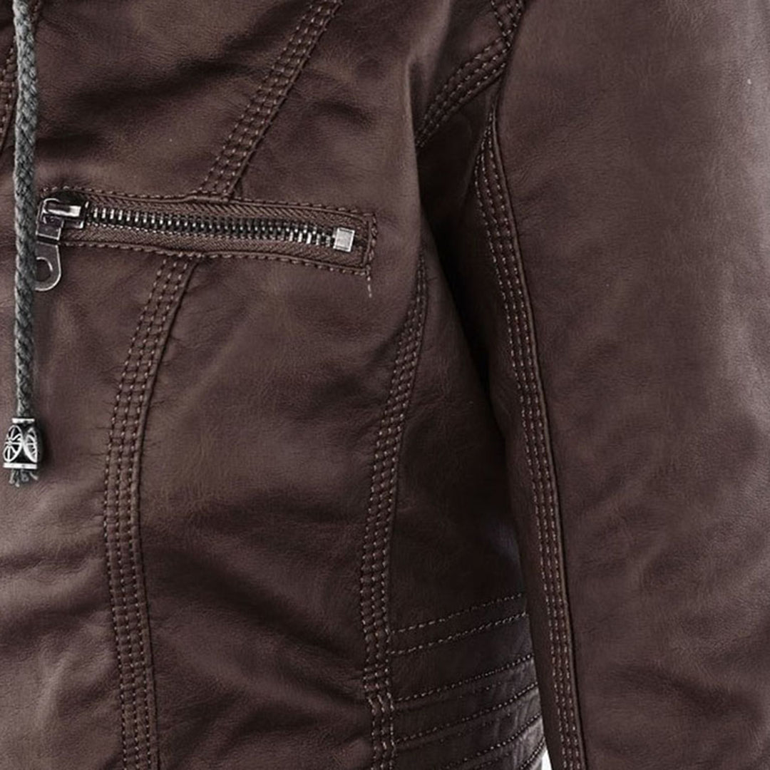VELA | Hooded Moto Jacket