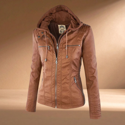 VELA | Hooded Moto Jacket
