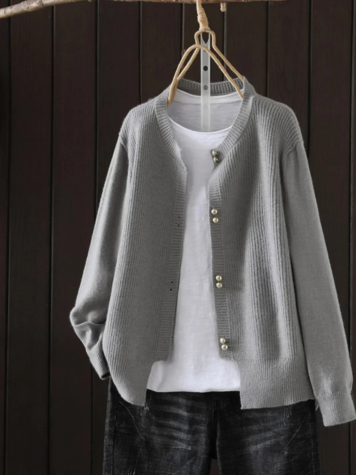 LEORA | Woven-Edge Knit