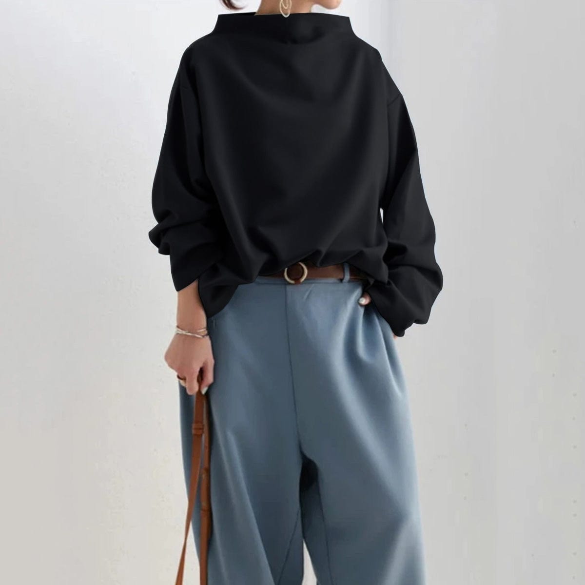 SELA | Collared-Knit Tee