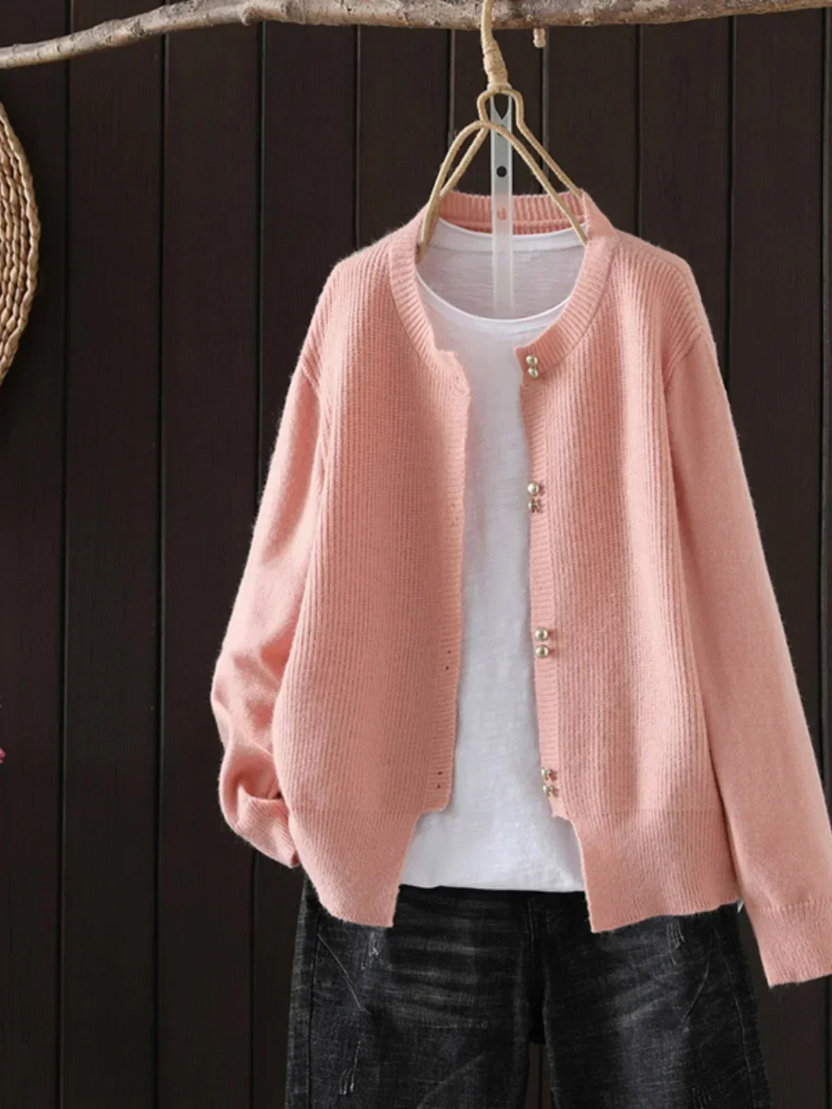 LEORA | Woven-Edge Knit