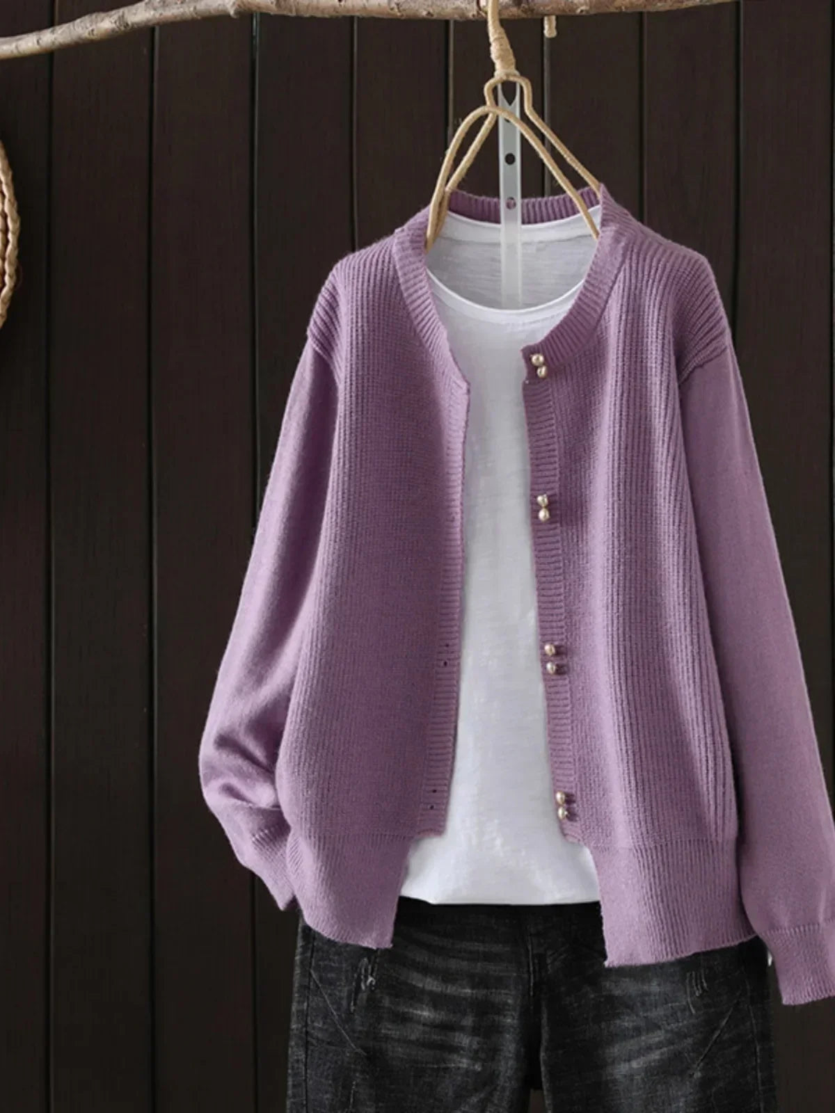 LEORA | Woven-Edge Knit