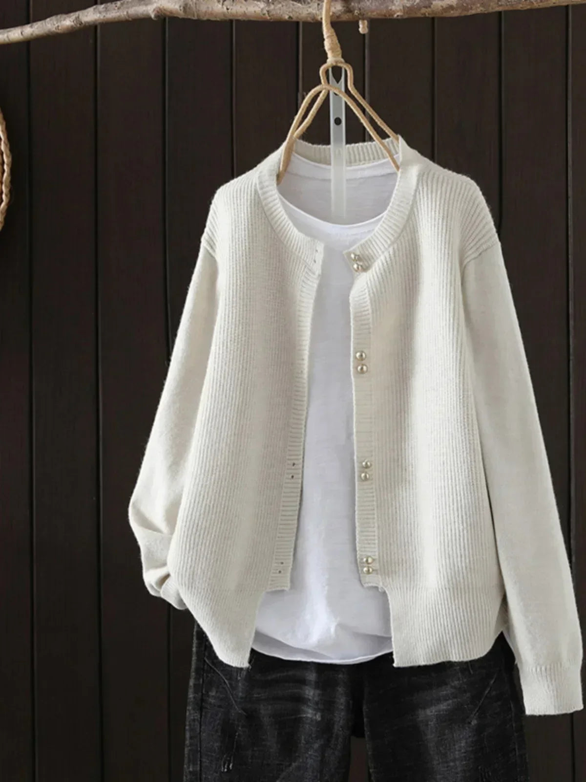 LEORA | Woven-Edge Knit