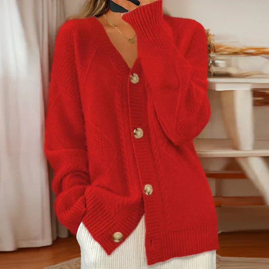 VERNA | Twisted-Stitch Cardi