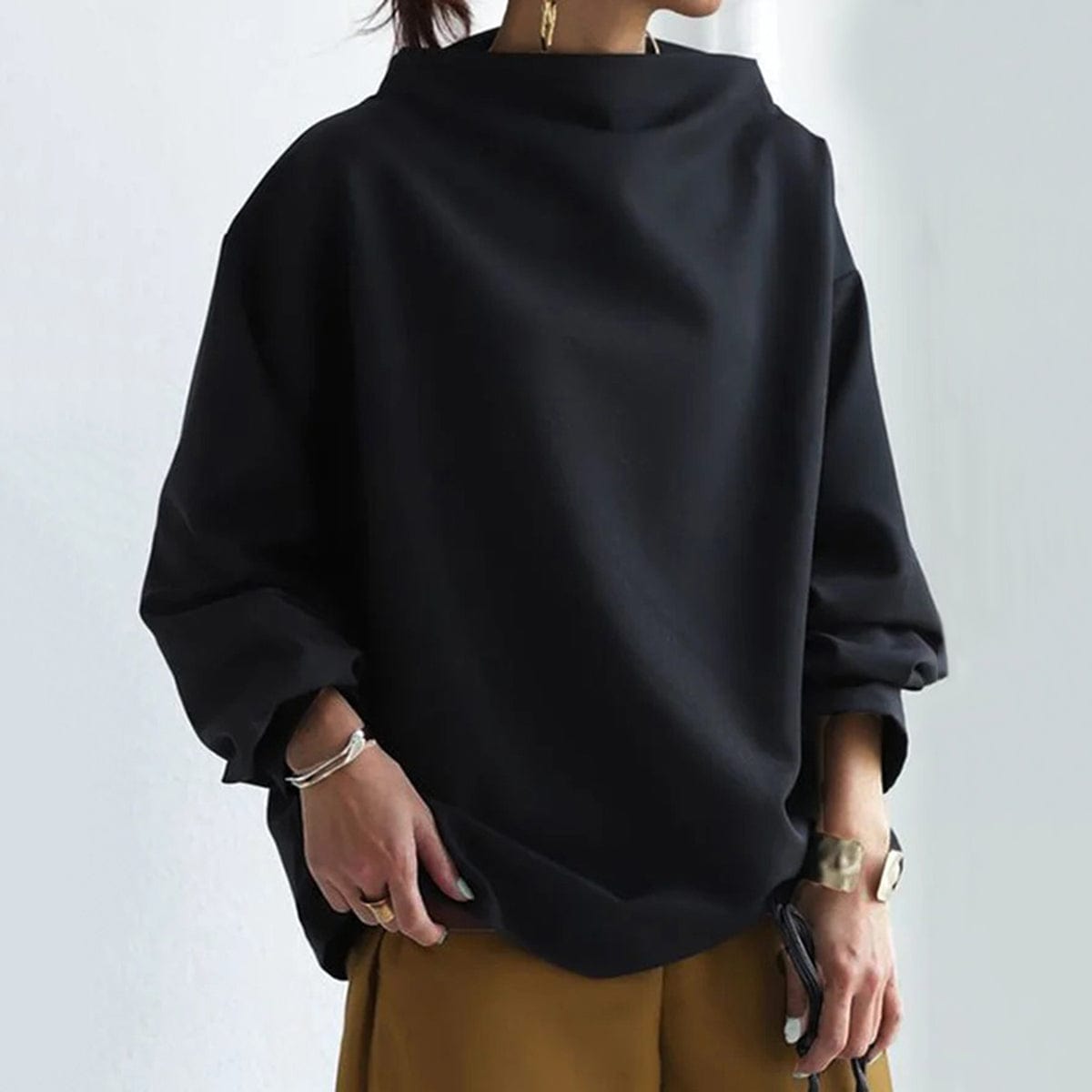 SELA | Collared-Knit Tee