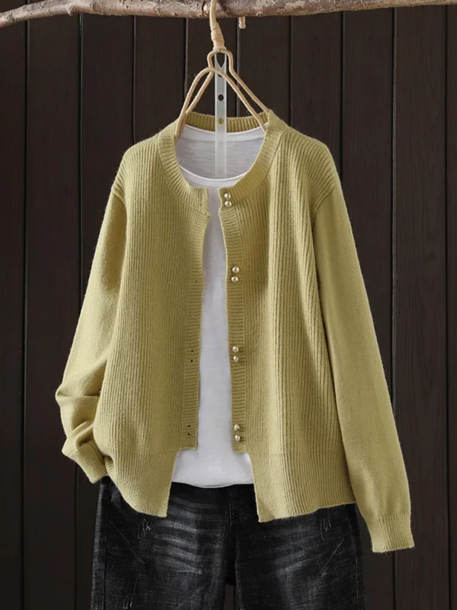 LEORA | Woven-Edge Knit