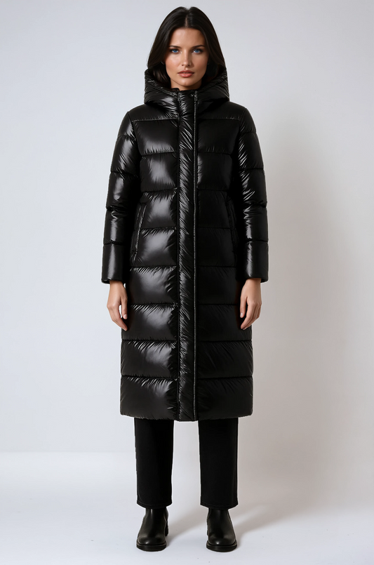TARON | Long Quilted Puffer Coat