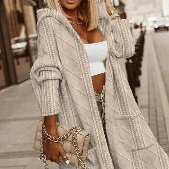 LEVANA | Hooded Drape Coat