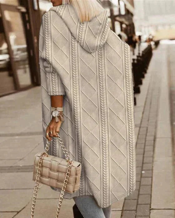 LEVANA | Hooded Drape Coat