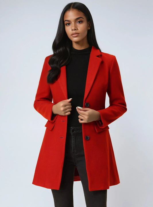 CARYS | Wool Collared Coat